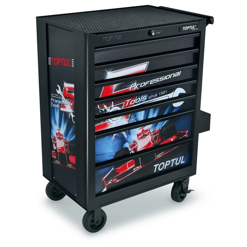 Toptul Roll Cabinet 7 Drawer Limited Edition Black / Empty